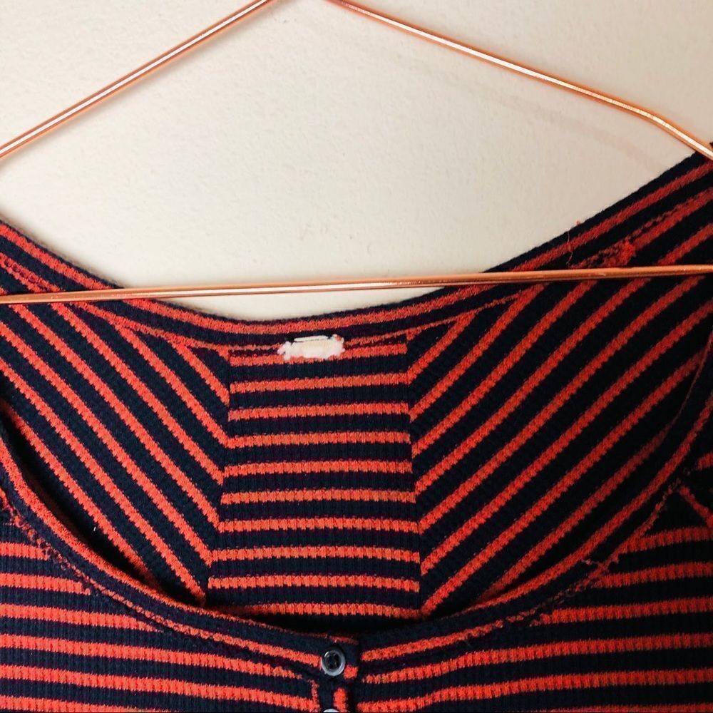 EUC Urban Outiftters Striped Waffle Knit Top Small - Picture 4 of 5
